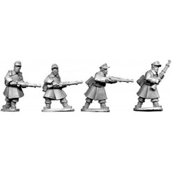 German Riflemen In Greatcoats